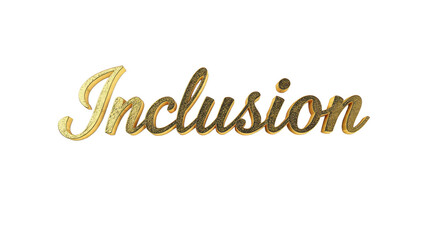 Fototapeta premium Golden Inclusion Script
