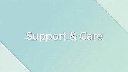Obraz premium Support & Care