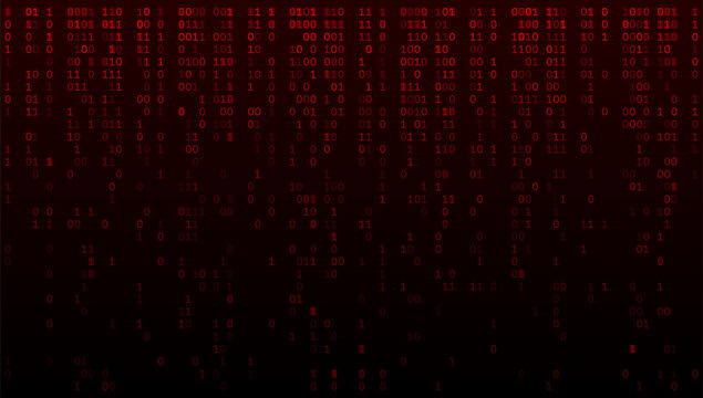 Digital Raindown - Top-Weighted Crimson Binary Flow and Cyberpunk Data Breach Patterns