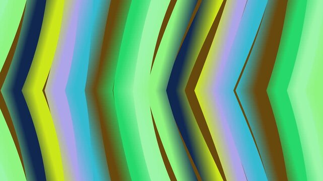 Vibrant Abstract Background with Symmetrical Chevron Shapes in Pastel and Earth Tone Color Stripes