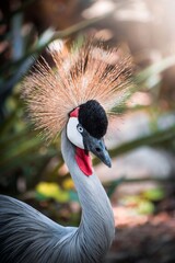 grey crowned crane
