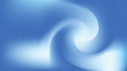 Abstract Blue Blurred Gradient Background with Soft Light Swirl