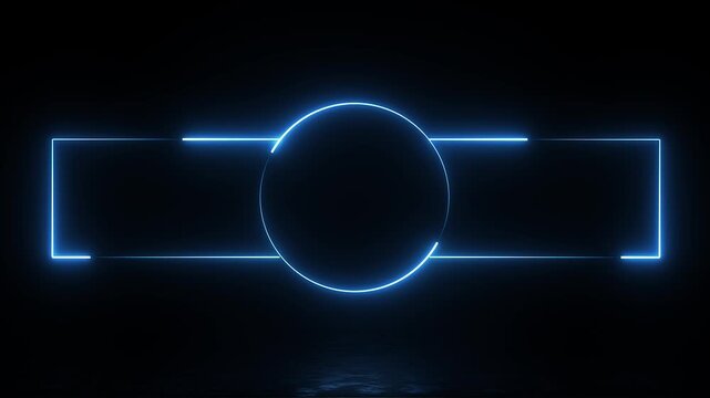 neon border frame, blue glowing border, rectangle, frame, black screen frame, border black screen, glowing frame, glowing border