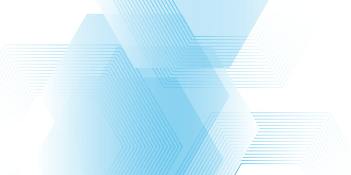 White geometric abstract background overlap layer on bright space with lines effect decoration. Modern graphic design element hexagons style