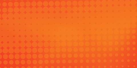 Comic orange background with halftone. gradient in pop art retro style. halftone dotted background. vector illustration eps10 background