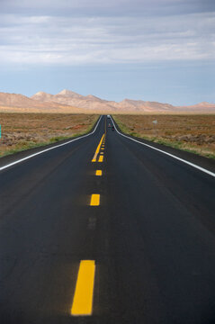 USA, Arizona, Mexican Water.  Highway 160 looking east.