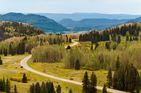 USA, New Mexico, Chama. The Cumbres and Toltec Scenic Railroad