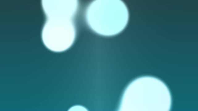 Abstract Light Effects on Blue Backgrounds with Glowing Orbs.
