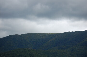 Fototapeta premium clouds over the mountains