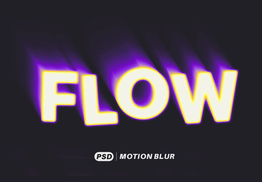 Motion Blur Text Effect
