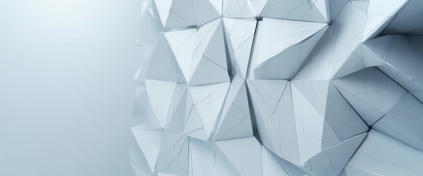 Abstract geometric wall with intricate patterns slowly pans as ambient light subtly shifts, creating a modern, minimalist, and cinematic atmosphere.