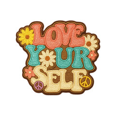 love your self batch embroidery design