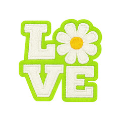 love flower batch embroidery design