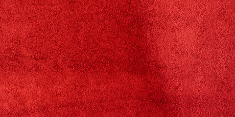 Fototapeta premium Warm red suede macro photo as a background.