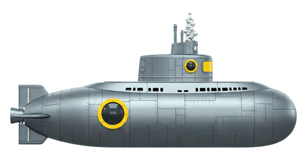 Cartoon Style Submarine