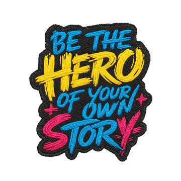 be the hero of your own story batch embroidery design