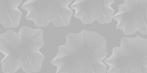 Panorama view gradient multicolor wave curve lines banner background design. Vector illustration. © sultonm