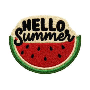 hello summer batch embroidery design