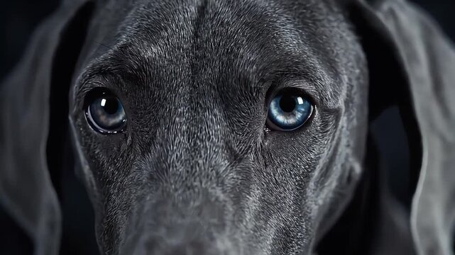 Weimaraner puppy eyes close up showing blue irises in seamless grid pattern