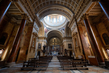 Obraz premium Interior of the Church of Saint Maximus of Turin - Turin, Italy