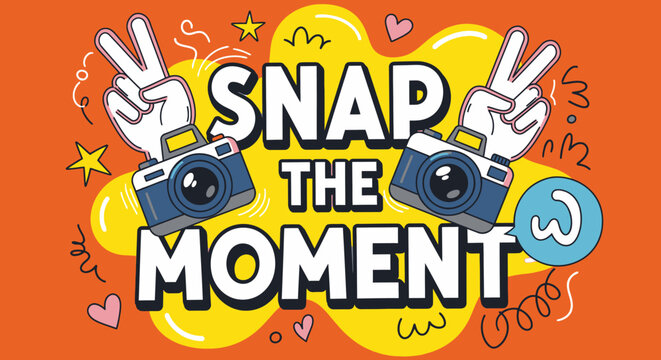 Snap the Moment Camera Photography Hands.