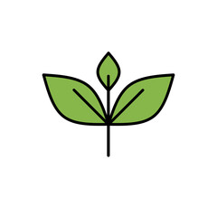 Obraz premium Sustainable farming and eco friendly agriculture icon