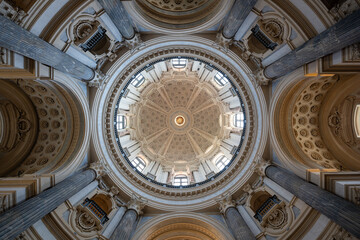 Interior dome of the Basilica of Superga - Turin, Italy