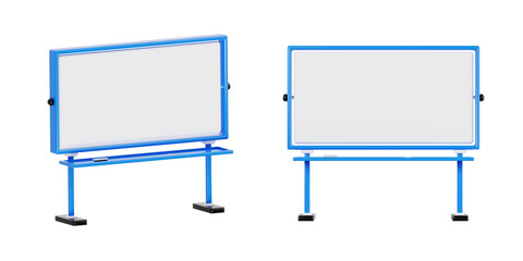 Obraz premium 3D large mobile whiteboard on stand for presentation and classroom
