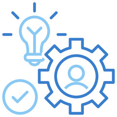 Obraz premium Competence Dual Tone Outline Icon