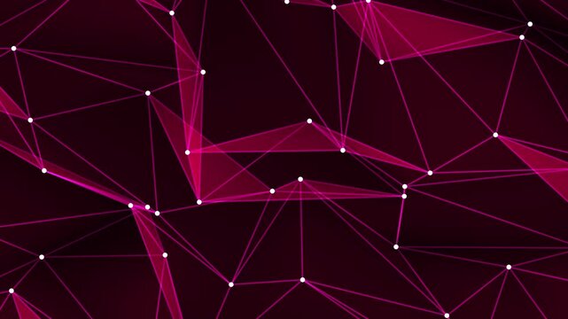  Geometrical  Plexus Digital Background animation loop.  Futuristic abstract fractal plexus pattern effect for technology network connection. 4k stock video.