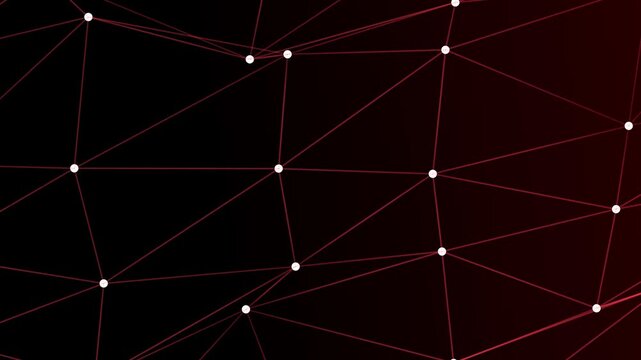  Geometrical  Plexus Digital Background animation loop.  Futuristic abstract fractal plexus pattern effect for technology network connection. 4k stock video.