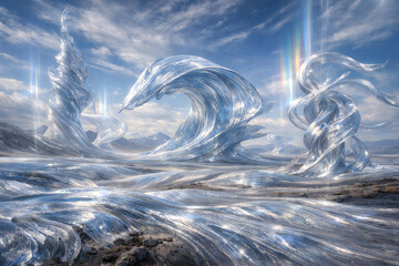 Paradoxical Wind Sculptures in Air Solidity Paradox Fantasy Dreamscape