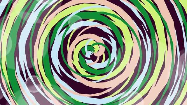 Abstract Spiral Colors Swirling in Dynamic Visual Art Display