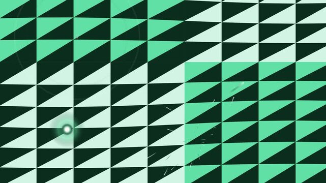 Geometric pattern animation featuring triangles and shapes in motion, creating a dynamic visual effect