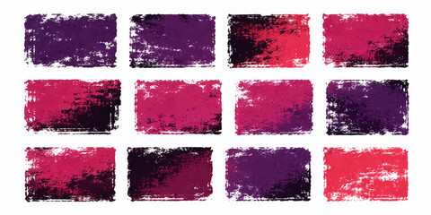 Watercolor paint and splash set colorful artistic brush elements collection © Mitu