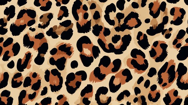seamless leopard print pattern animal texture background