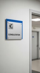 Hospital Consultation Sign, Directional Indicator, Guidance, Clinic Guidance, Patient Information