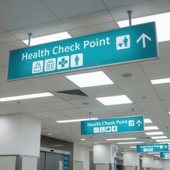 Health Check Point Signage: Guidance And Direction Within A Modern Healthcare Facility Setting