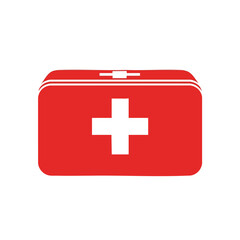 Obraz premium Red First Aid Kit Icon