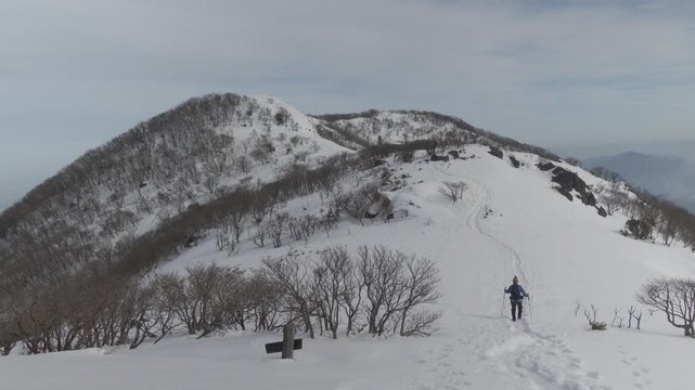 岡山県の那岐山で撮影した動画です。(2026年2月14日撮影)