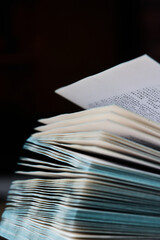 Macro Shot of Georgian Script in Open Book