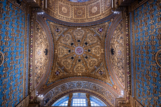 Baroque vaulted ceiling of St. John Co-Cathedral - Valletta, Malta