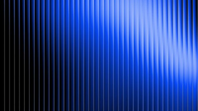 Blue fractal glass effect background in 4K with vertical glowing lines, smooth gradient blur, high contrast lighting and futuristic refraction loop.