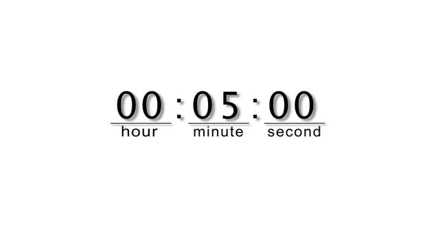 Counting 19-minute timer. Stopwatch timer clock animation. Time counter symbol.