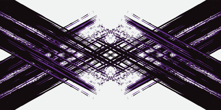Black sports background design with purple abstract template. Sports players in various activities. Football, basketball, baseball, tennis, rugby, Eps 10.