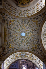 Obraz premium Baroque dome interior, Church of Our Lady of Jesus (Giezu) - Valletta, Malta