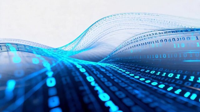 Digital binary wave pattern