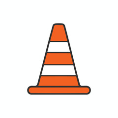 Bright Orange Traffic Cone for Road Safety and Construction Projects