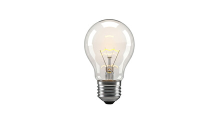 Glowing Incandescent Light Bulb