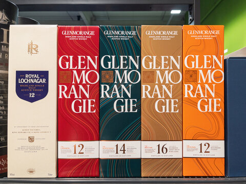 Glenmorangie Whisky Collection Display at Store
